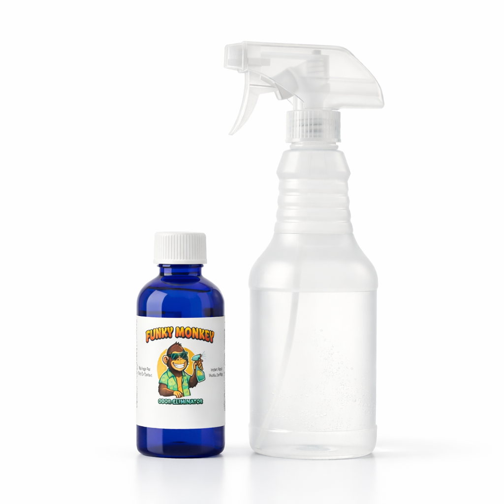 Funky Monkey Odor Eliminator Concentrate + Reusable Spray Bottle