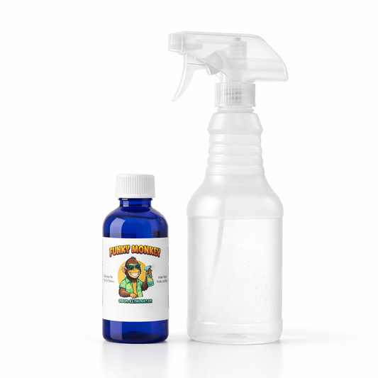 Funky Monkey Odor Eliminator Concentrate + Reusable Spray Bottle