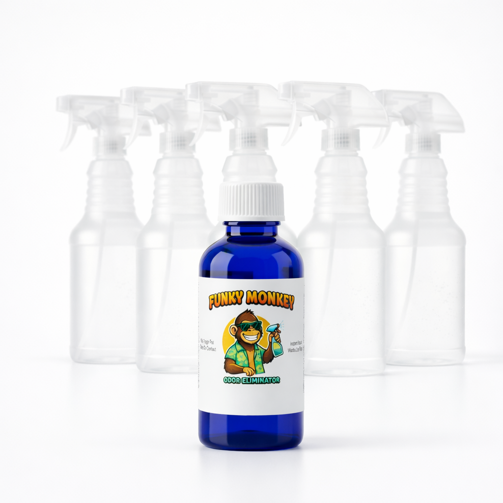 Funky Monkey Odor Eliminator Concentrate + Reusable Spray Bottle