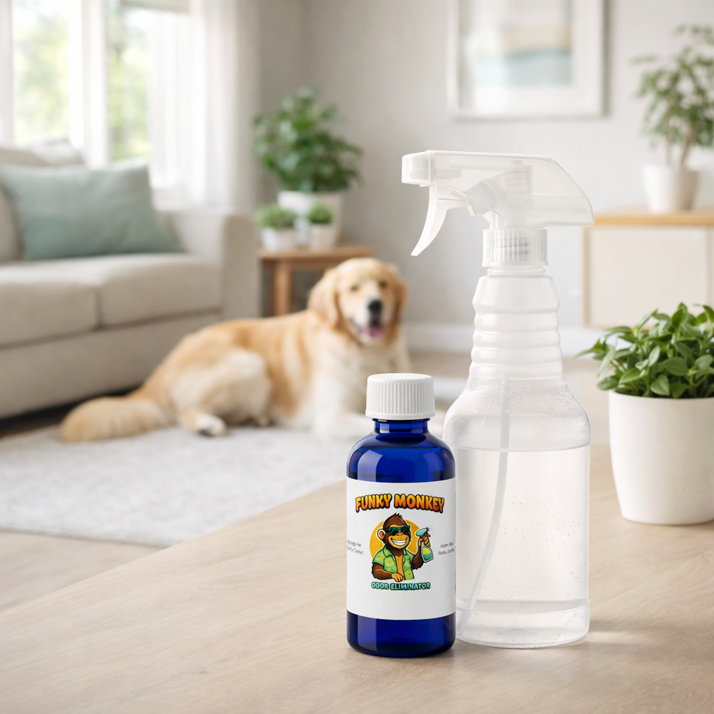 Funky Monkey Odor Eliminator Concentrate + Reusable Spray Bottle